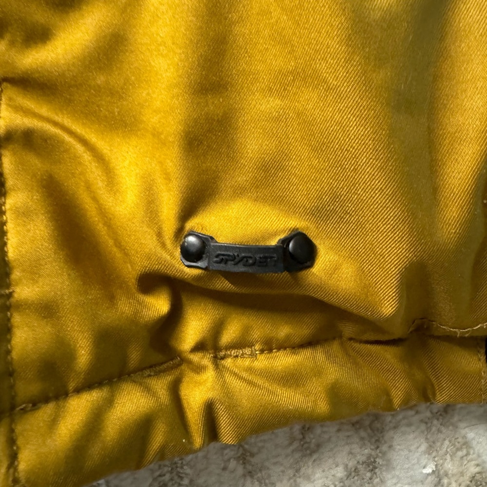 Kids Spyder yellow and Black winter Jacket. - Picture 4 of 9